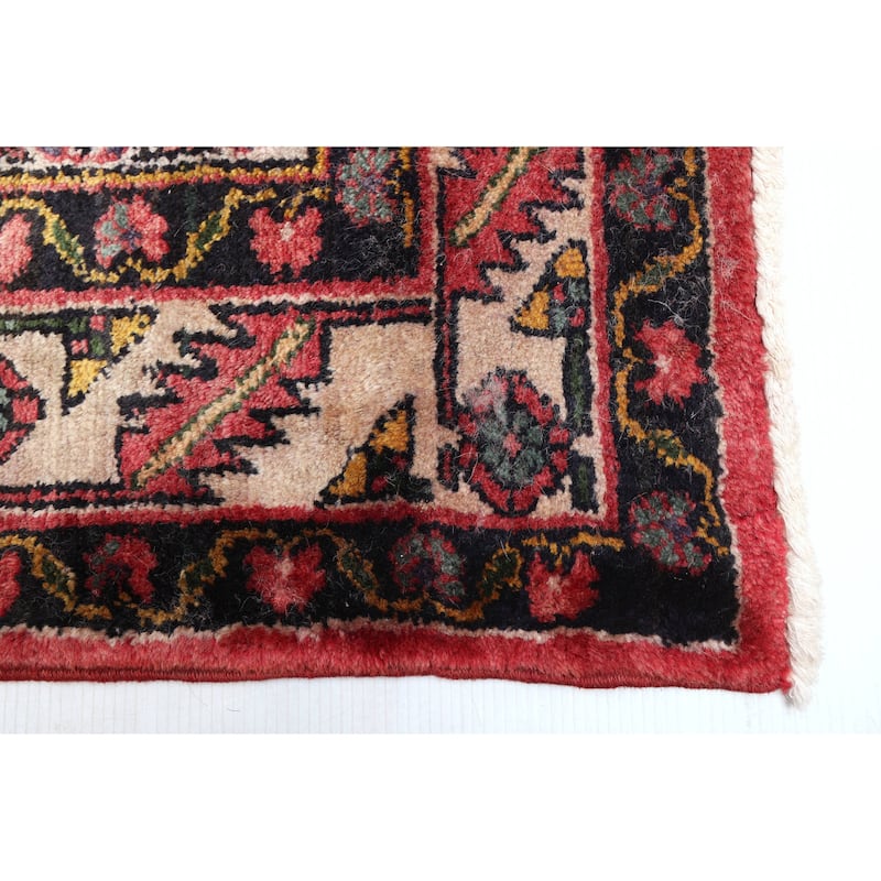 ECARPETGALLERY Hand-knotted Konya Anatolian Red Wool Rug - 3'7 x 11'0