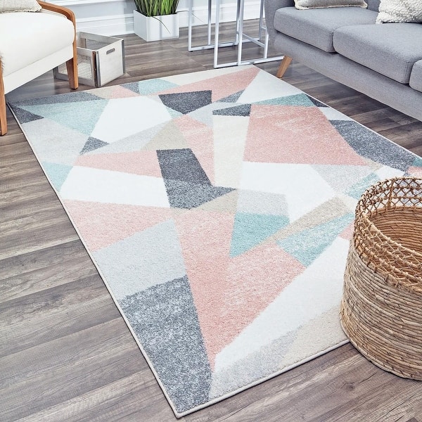 Mika Modern Contemporary Abstract Area Rug by Rugs America On Sale