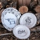 preview thumbnail 4 of 4, Paseo Road Ranch Life Western Cowboy 14 Piece Melamine Dinnerware Set