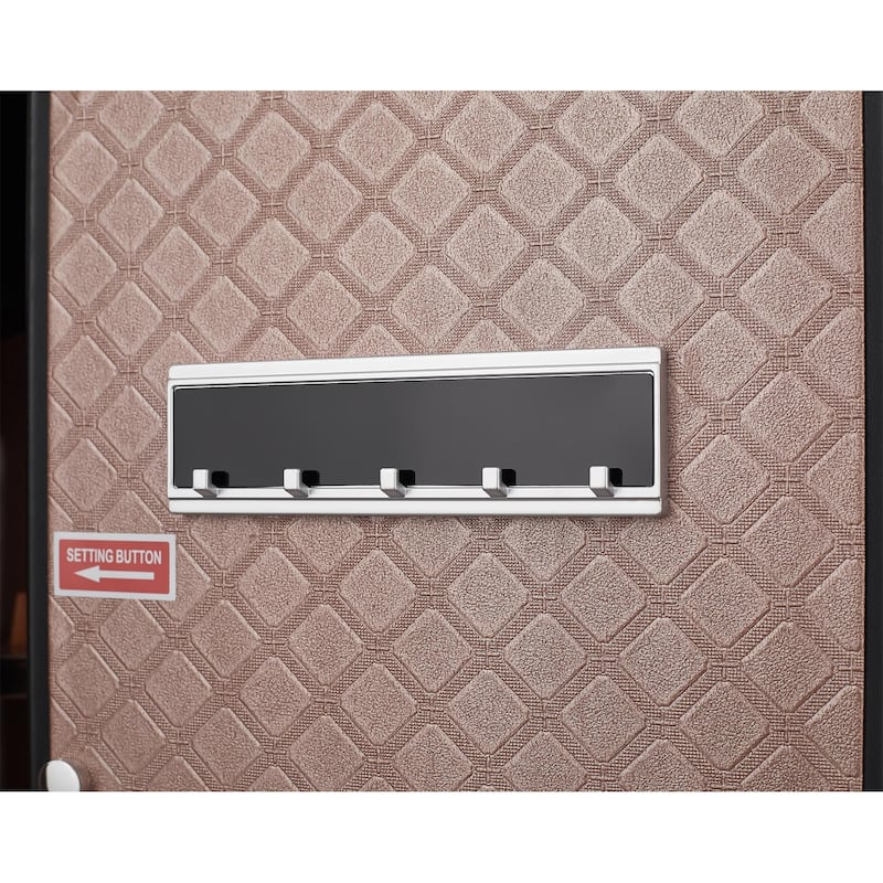 Safe Box with Biometric Recognition, Built-in Removable And Flexible Compartment Partition, Dual Protection