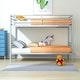 preview thumbnail 11 of 16, Metal Twin over Twin Bunk Bed with Removable Ladder