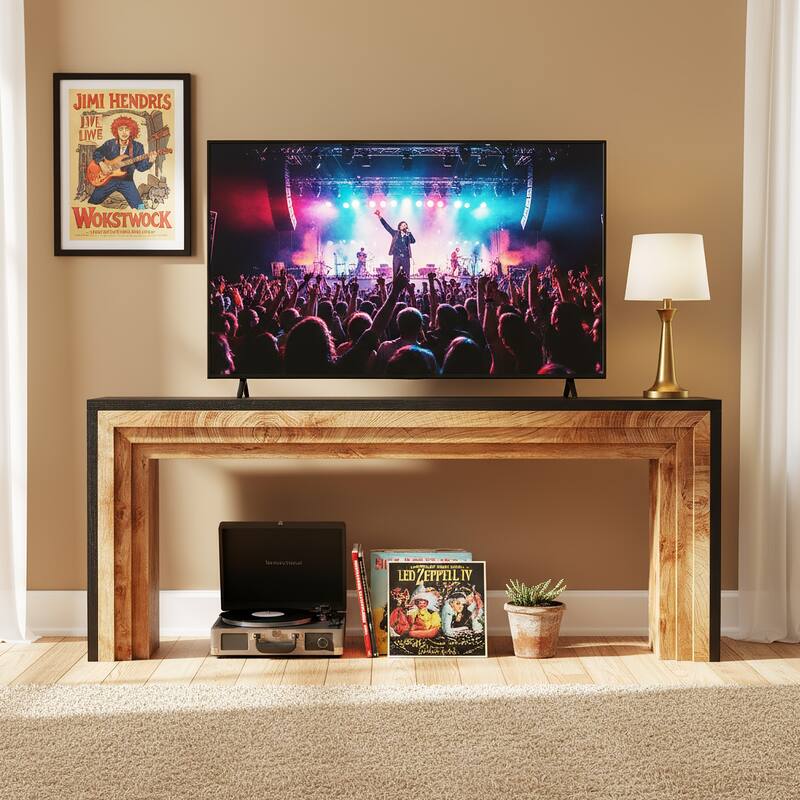 70.9 Inch Extra Long TV Stand for TVs Up to 75 Inches - 11.61" D x 70.9" W x 32.68" H
