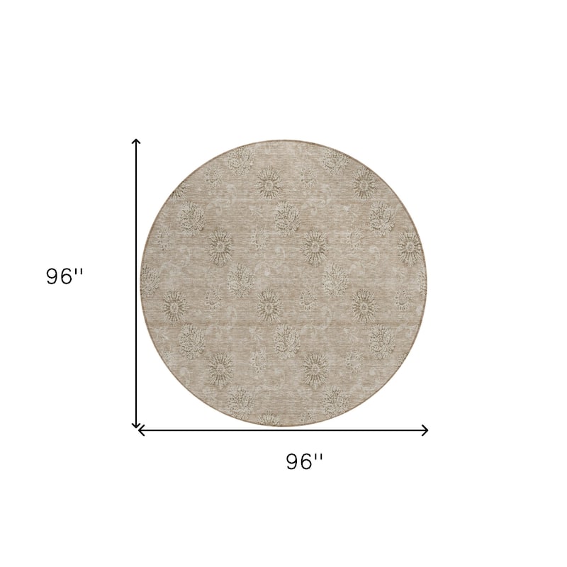 HomeRoots Floral Transitional Rectangle Outdoor Rug