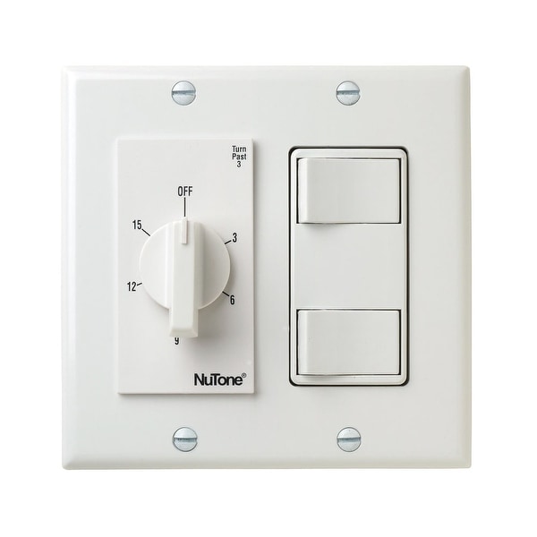 Nutone Vs69wh 15 Minute Bath Fan Timer Switch With Two On Off Switches White N A Nutone Vs69wh 15 Minute Bath Fan Timer Switch With Two On Off Switches White N A