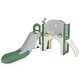 preview thumbnail 48 of 58, Kids Slide 7 in 1 with Ring Toss and Basketball Hoop, Toy Storage Green