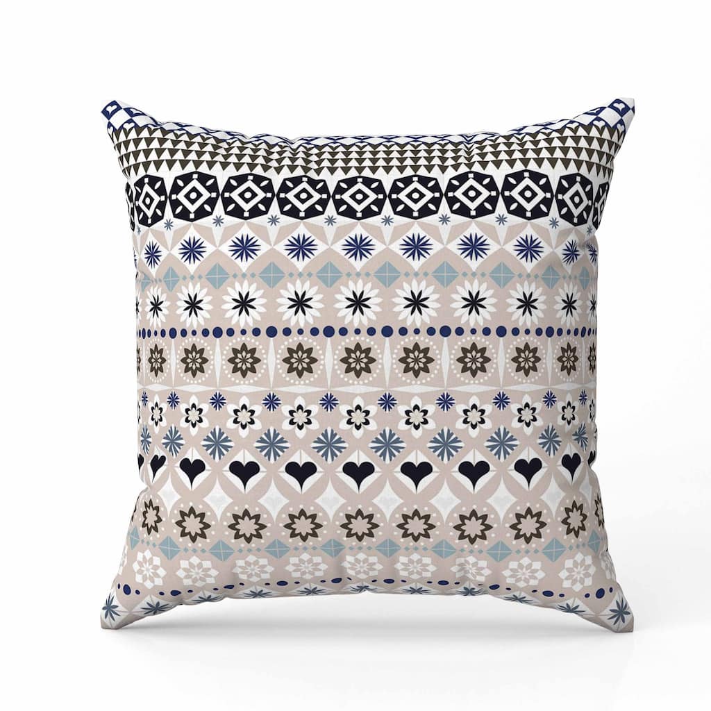 Shape Synergy Faux Suede Reversible Throw Pillow Light and Orange