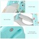 preview thumbnail 3 of 9, 2 in 1 Kids Slide with Basketball Hoop, Foldable Toddler Freestanding Slider Playset, Deer Shaped, Includes Basketball, Pump