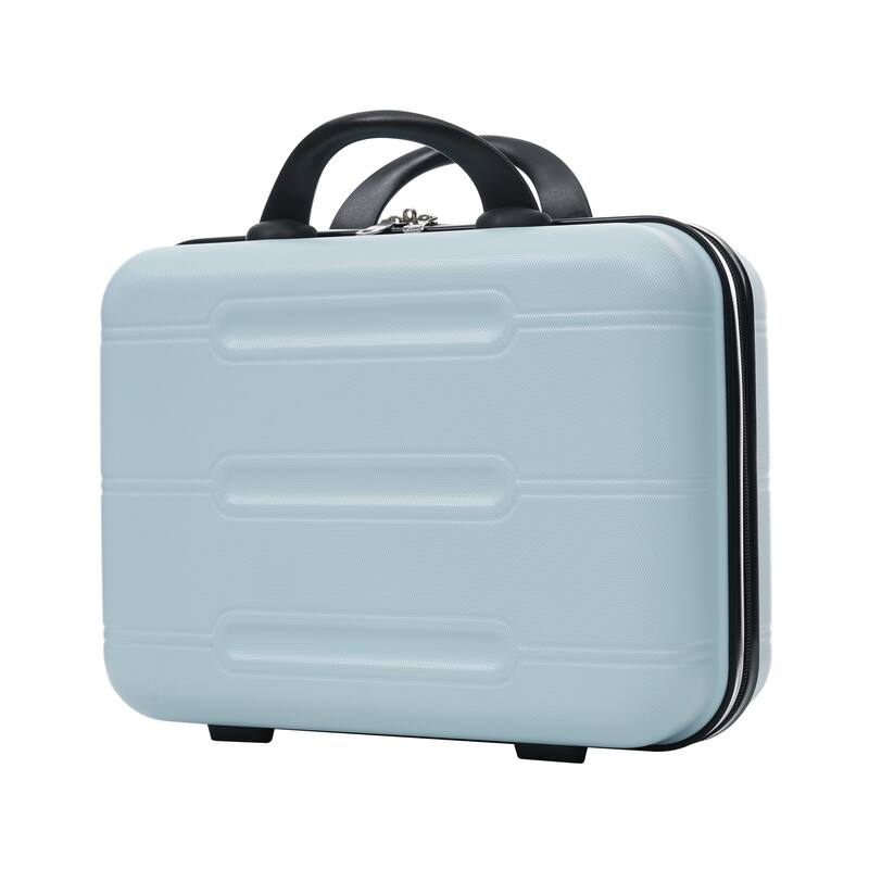 6 Piece Luggage Set, with Double Spinner Wheels Handle Password Lock, 14 IN Cosmetic Case 20/24/28 IN Luggages with Bag