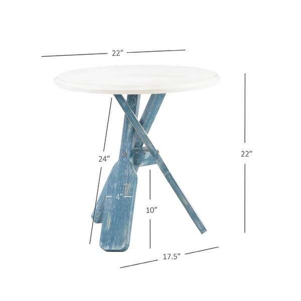 Linon Earle Grey Side Table