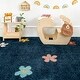preview thumbnail 5 of 6, Mod-Tod Floral Shag Kids Area Rug
