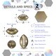 preview thumbnail 2 of 5, Barocity Footballs for Kids - 2 Training Balls Gold Size 3 and Size 6
