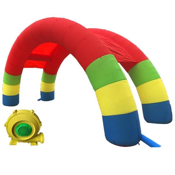 slide 2 of 14, VEVOR Twin Arches,Advertising/Party Supplies/Event Decorations/Inflatable Products 26ft X 13ft