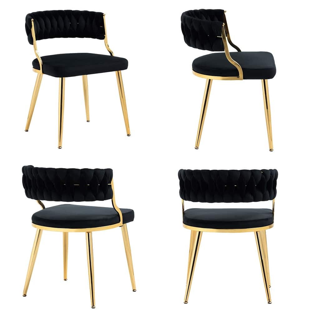 Modern Velvet Dining Chairs Set of 4