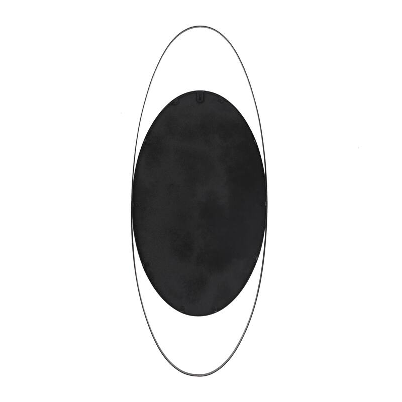 CosmoLiving by Cosmopolitan Metal Oval Wall Mirror - Black or Gold