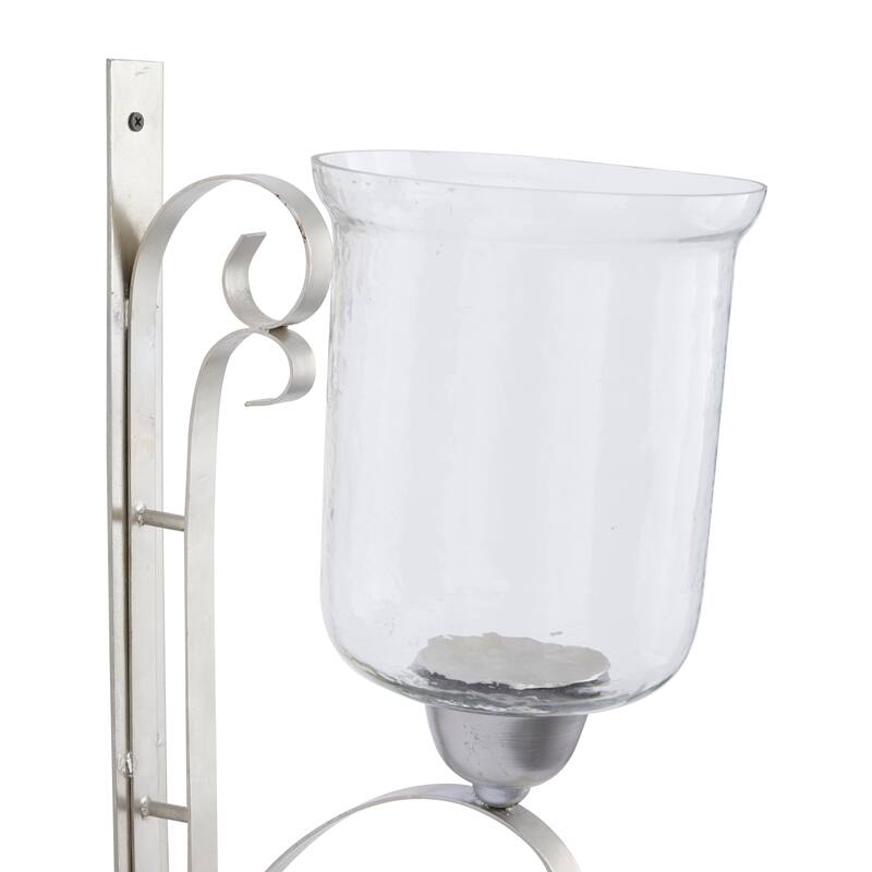 Sleek Metal Single Candle Wall Sconce - Gold, Silver, Black