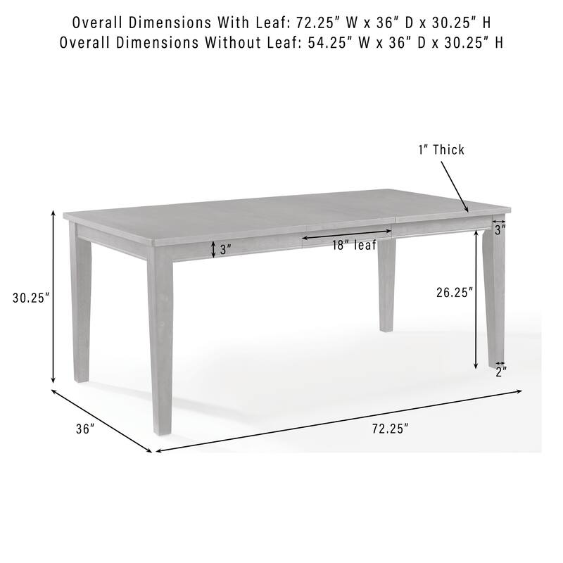 Crosley Alessia 5-Piece Dining Table Set For 4
