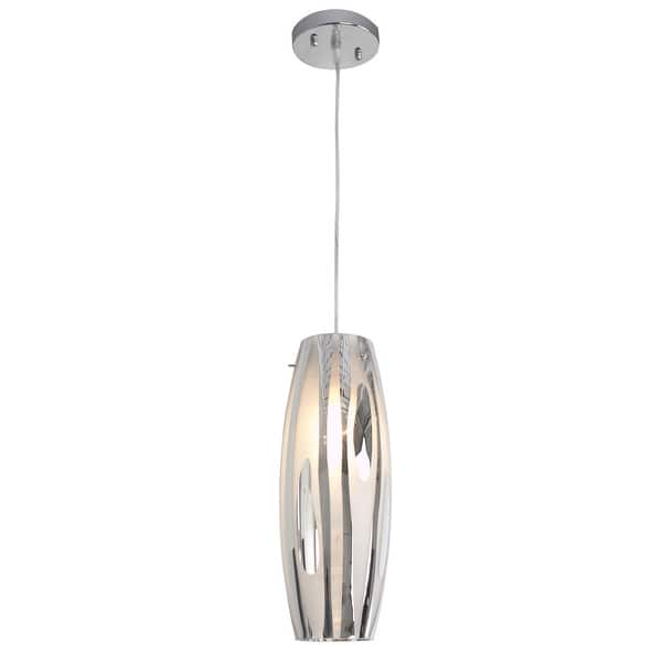 slide 2 of 10, Varaluz Chroman Empire 1-Light Mini Pendant - Chrome Chrome