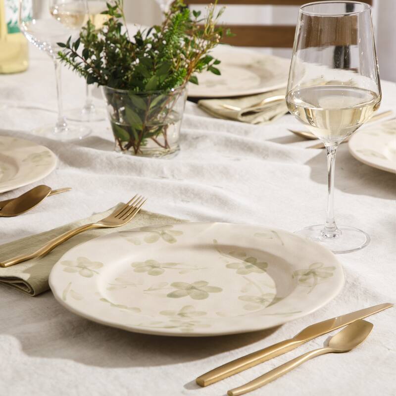 Bloomhouse - 2 Time Oprah's Favorite Things Made in Portugal Porto Petals Floral Hand Painted 10.8 Inch Dinner Plates Set