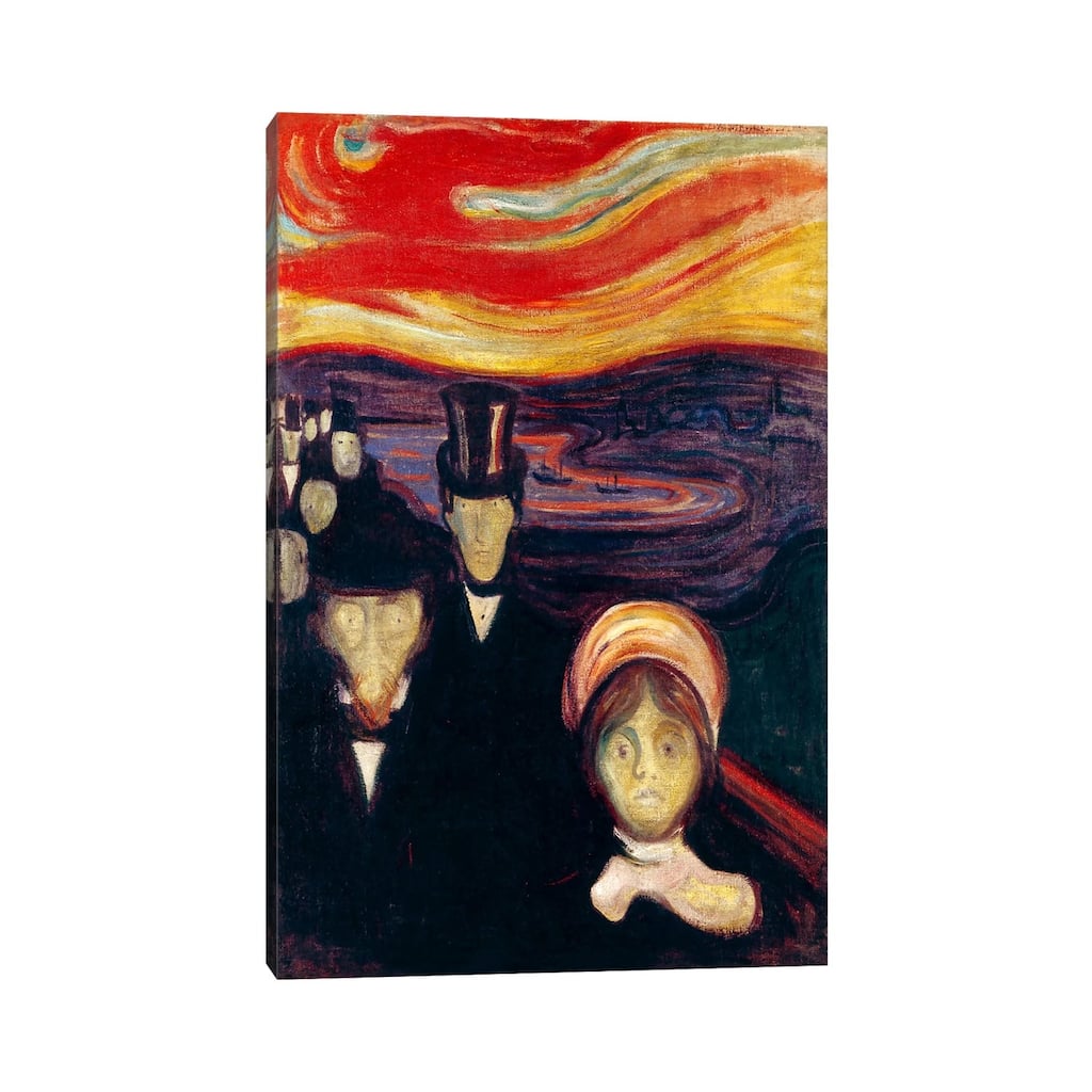 iCanvas "Anxiety, 1894" by Edvard Munch Canvas Print