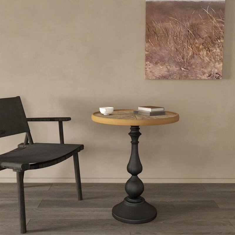 French Wooden End Tables,Coffee Side - Natural