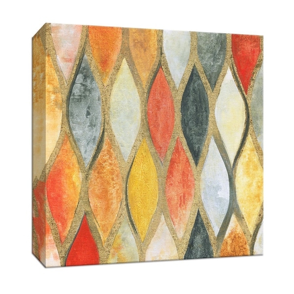 PTM Images 9-147125 PTM Canvas Collection 12" x 12" - "Teardrop Mosaic" Giclee Patterns and Designs Art Print on Canvas