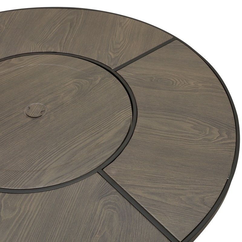 PATIO FESTIVAL 50000 BTU Propane Fire Pit Table with Lava Stone