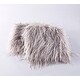 preview thumbnail 64 of 77, Karenne FauxFur Throw Pillow Covers (Set of 2), NO INSERT 14" x 26" - Silver Cloud