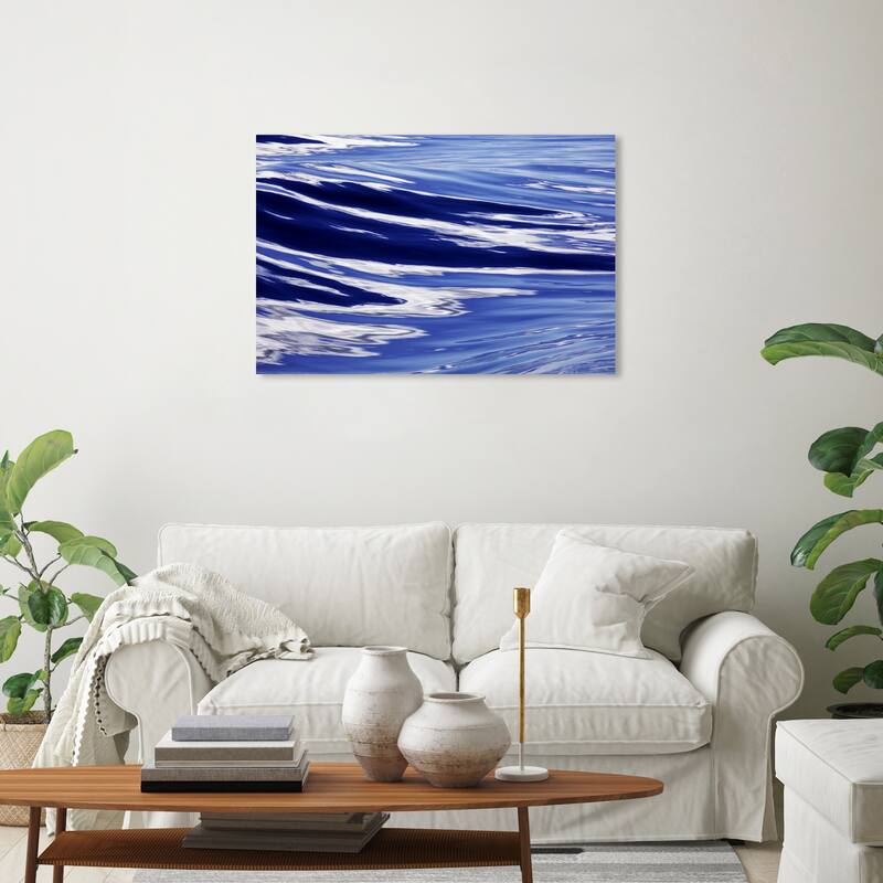 Wynwood Studio Coastal David Fleetham - Ocean Surface Abstract II Blue and Nautical & Coastal Wall Art Canvas Print - 20 x 30