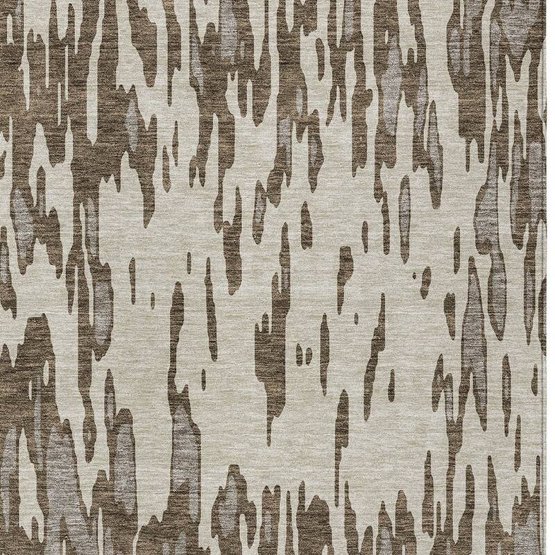 HomeRoots Abstract Transitional Rectangle Outdoor Rug