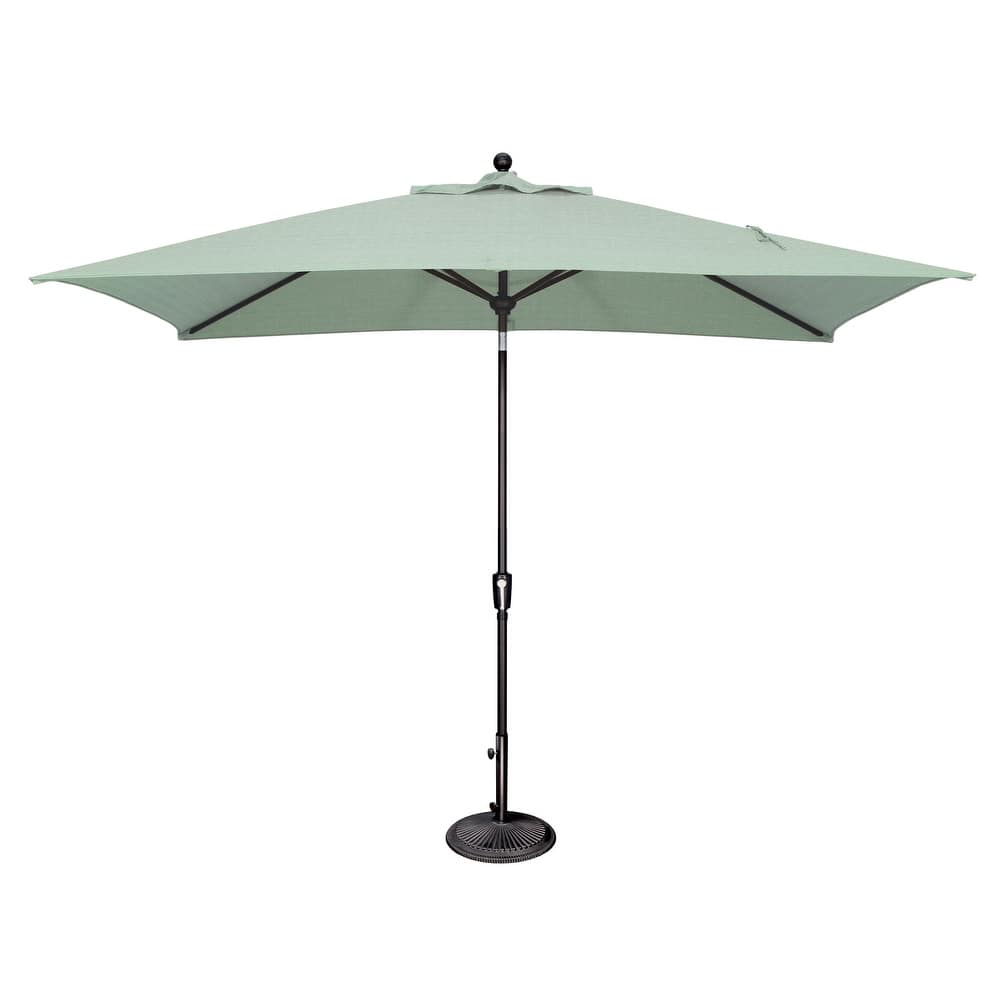 SimplyShade Catalina Rectangle Black Push Button Tilt Umbrella