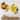 Designart 'Massive Yellow Fractal Flower' Floral Wood Wall Art Set of 4 Half Circles