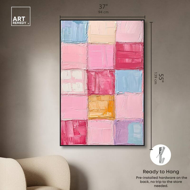Color Squares II Canvas by Art Remedy