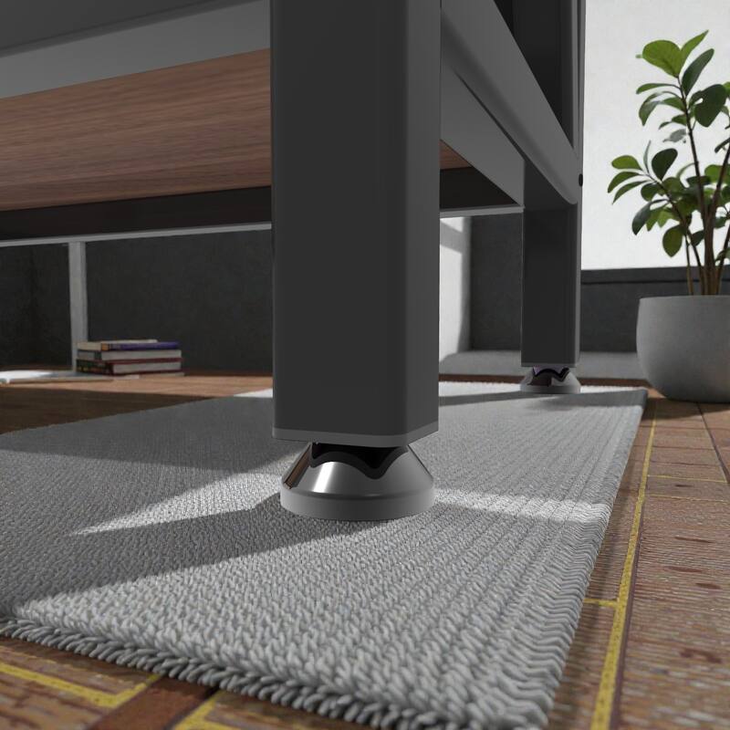 56.3 Inch Bakers Rack with 4 Tier Storage Shelves, Metal and Wood Kitchen Organizer for Pantry, Bathroom and Garage