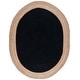 preview thumbnail 111 of 125, SAFAVIEH Handmade Natural Fiber Charlyne Bordered Round Jute Rug 8' x 10' Oval - Black/Natural - Oval