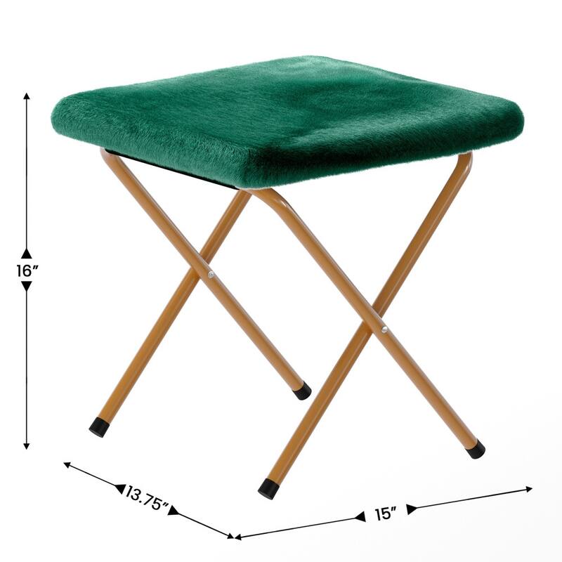 Upholstered XL Folding Saucer Chair with Ottoman - 31"D x 35.75"W x 33.5"H