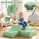 preview thumbnail 15 of 18, Costway 3 PCS Soft Velvet Toddler Climbing Toys Crocodile-Themed Foam - See Details