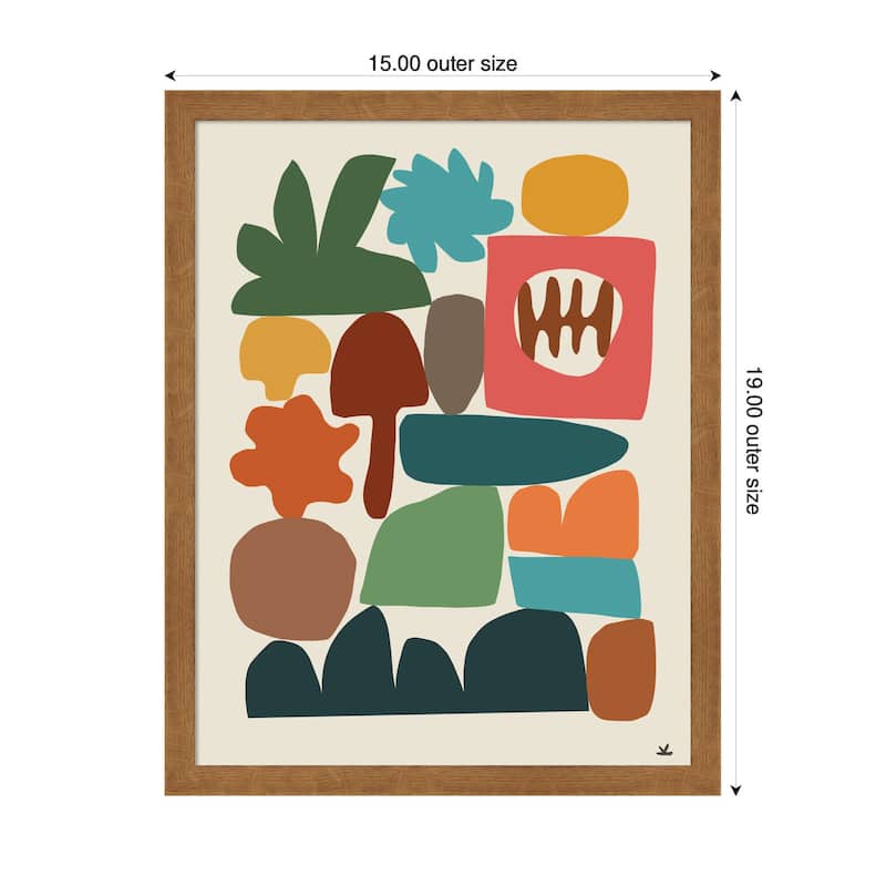 Kate and Laurel Night Chords 2 by Kelly Knaga Framed Mounted Canvas Wall Art Print