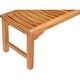preview thumbnail 5 of 6, Chic Teak Santa Monica Outdoor Teak Wood Backless Bench, 6 foot