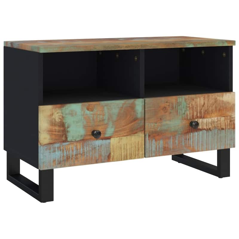 vidaXL TV Stand 27.6"x13"x18.1" Solid Wood Mango