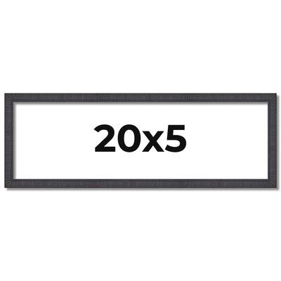 20x5 Frame Brown Picture Frame - Complete Modern Photo Frame Includes
