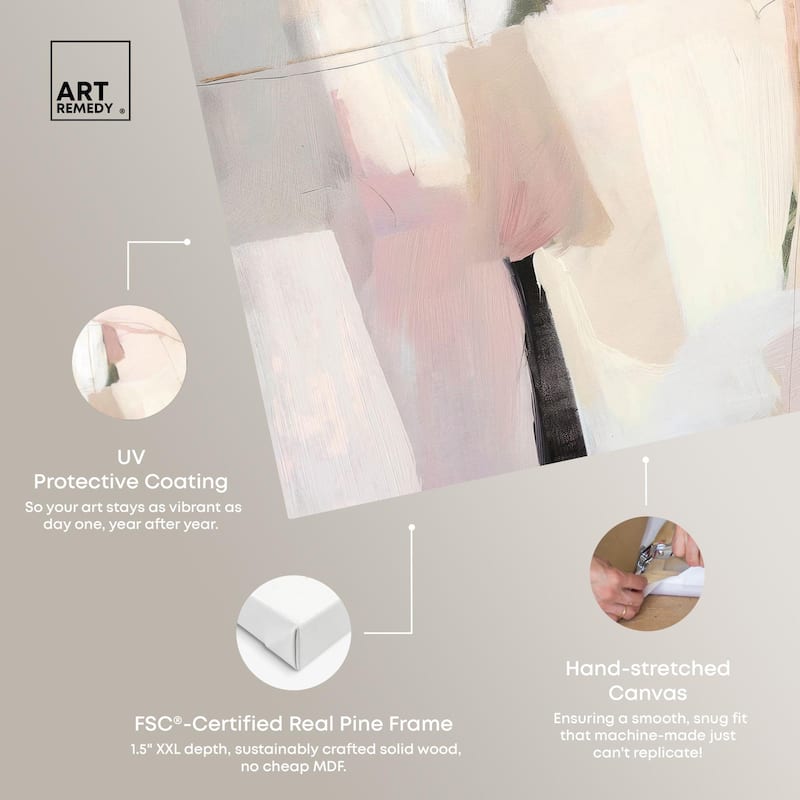 Pistachio Pink I Canvas by Art Remedy, Gallery Wrapped