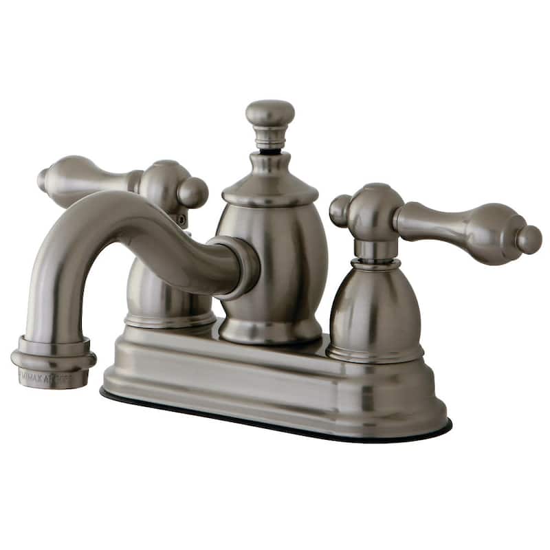 Kingston Brass English Country 1.2 GPM Centerset Bathroom Faucet with - Brushed Nickel