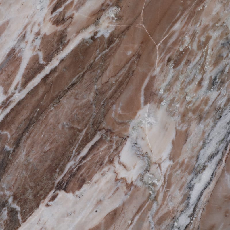 Marble Coffee Table Modern Round Sculptural Sphere Feet - 15" Brown - 40.0"