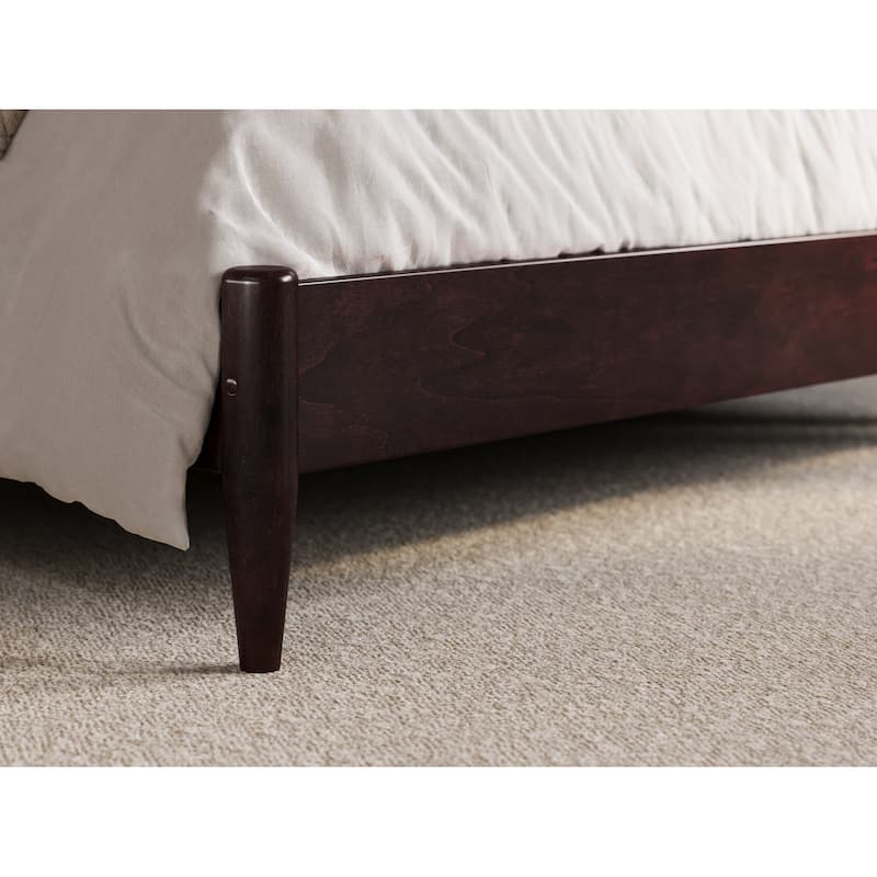Naples Solid Wood Low Profile Platform Bed