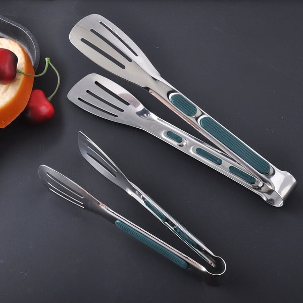 3-Pack Stainless Steel Kitchen Tongs