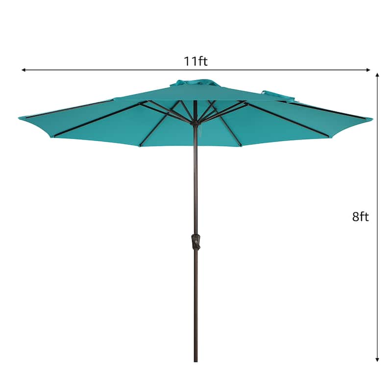 11ft Patio Market Umbrella with Crank