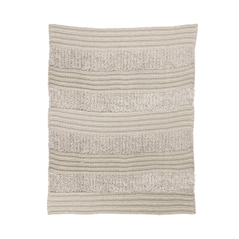 Donna Sharp Plush Knit Throw - Taupe