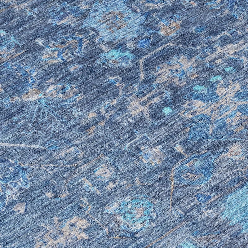 Machine Washable Indoor/ Outdoor Traditional Border Chantille Rug