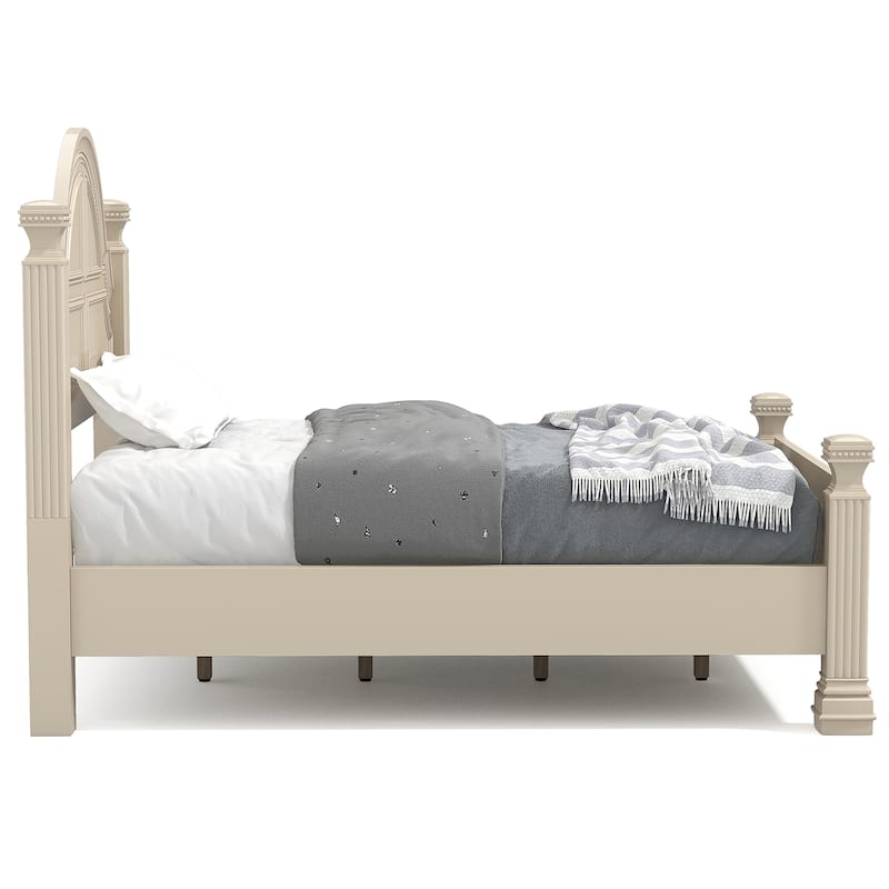 Stroh Traditional Wood 3-piece Poster Bedroom Set with USB by Furniture of America