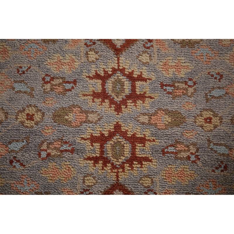 Geometric Kazak Oriental Runner Rug Hand-Knotted Wool Carpet - 2'6"x 10'9"